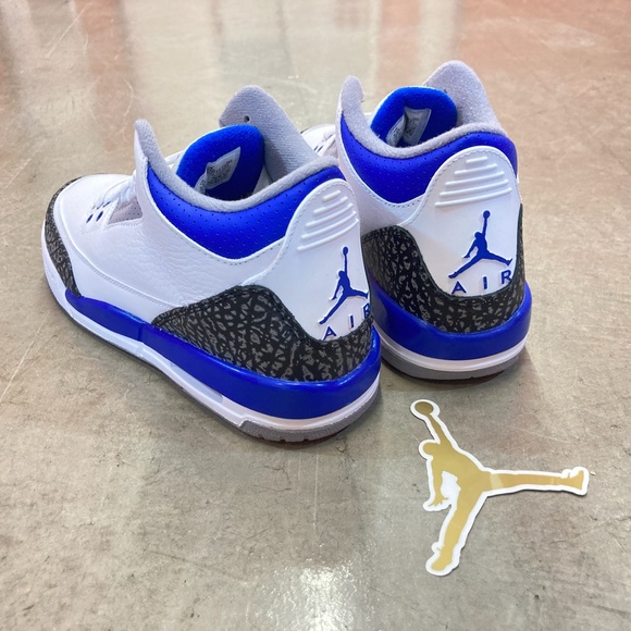 Air Jordan 3 Retro GS “RACER BLUE” | 5.5Y/W7 398614-145 CT8532-145 | NWT No Lid - Picture 3 of 8